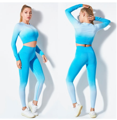 Ensemble haut et leggings dégradés