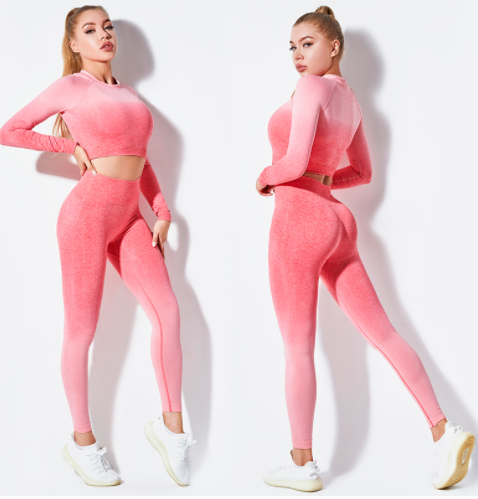 Ensemble haut et leggings dégradés