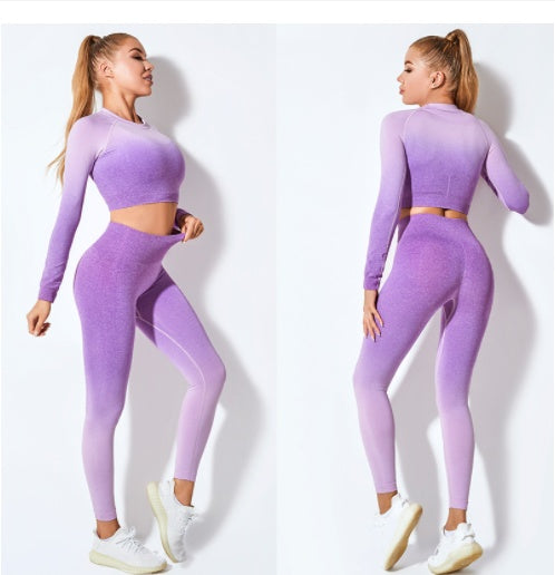 Gradient top & leggings set