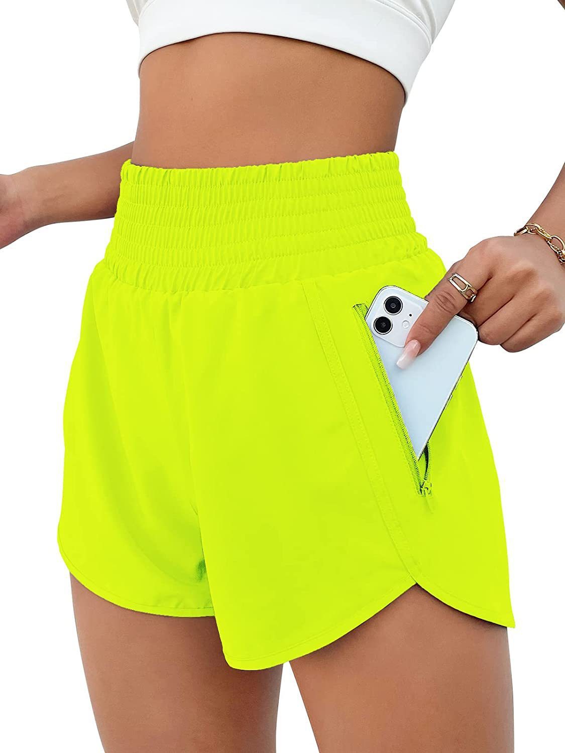 Short de fitness taille haute