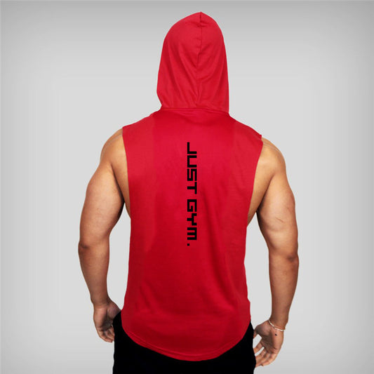 Gilet de fitness à capuche pour homme, vêtements amples